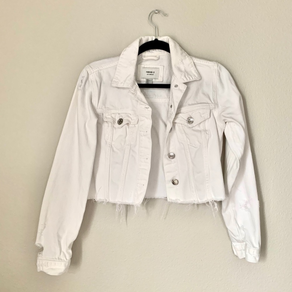 Cropped jean jacket
